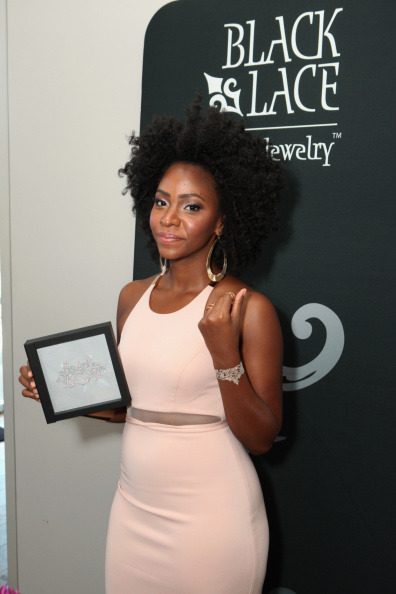 soph-okonedo:  Actress Teyonah Parris attends Kari Feinstein’s Style Lounge presented by Paragon at Andaz West Hollywood on August 22, 2014   Ooh Sooo tasty