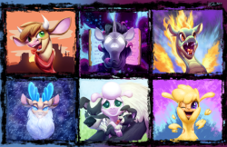 tsitra360: Them’s Fightin’ HerdsFinally! Finished doing these individual headshots of the Them’s Fightin’ Herds characters.  The game is challenging and tough, especially since I’ve never played anime fighters before. You can find the full