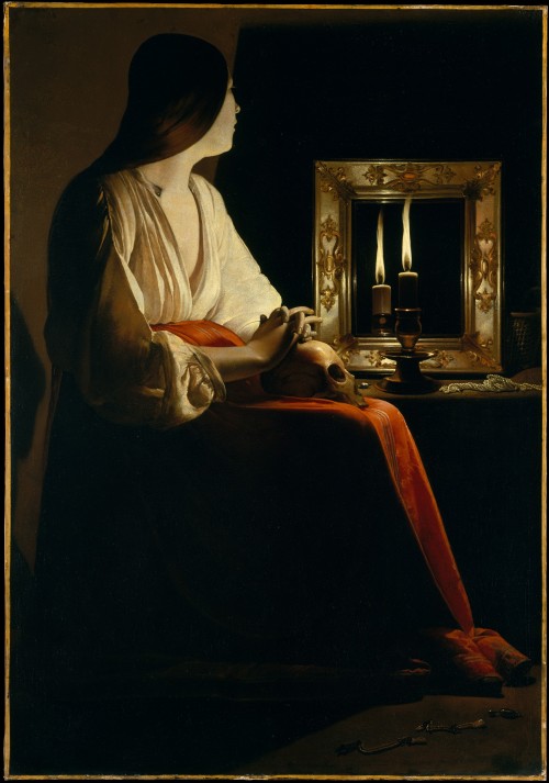 The Penitent Magdalen, Georges de La Tour, c. 1640, oil on canvas
