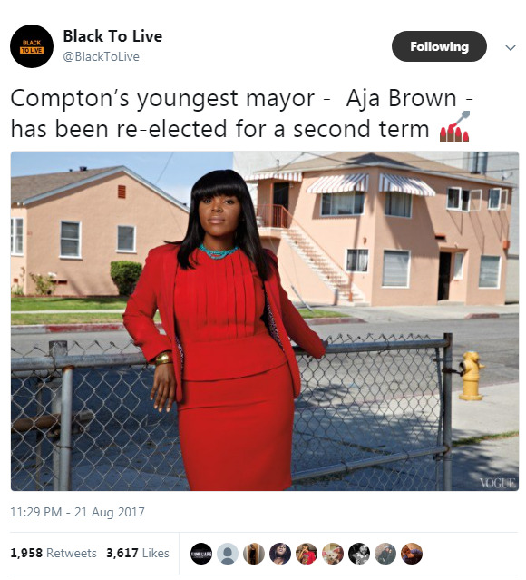 cartnsncreal:     #blackgirlmagic   More towns need to put their trust in Black Women…She’s
