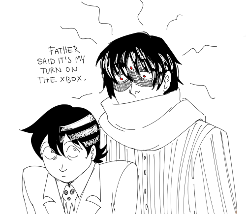 AU when after the events of Soul Eater Kid decides to take the cursed faulure child back to the fami