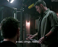 dustydreamsanddirtyscars:This scene was golden, because we had Dean and his season long mirror final
