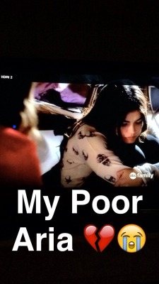 Today&rsquo;s episode was just to much to see my baby Aria like this made me sad and almost cried :(