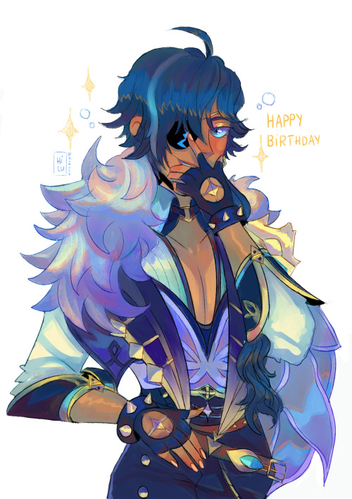 a drawing for kaeya’s birthday, that i uploaded on twitter but i submit it here today…. ily k