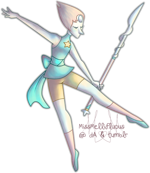 missmellifluous:  Pearl on dA (psst its transparent)I promised a long long time ago when I drew Amethyst that eventually I’d draw the rest so ;v;