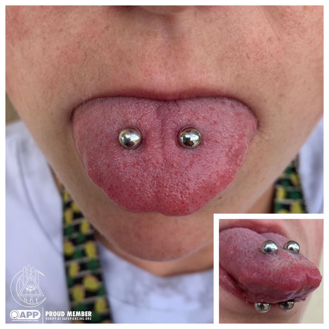 Double Tongue Piercing