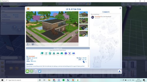 So I’m going up in the world and I decided to make a commercial lot on Sims 4, my first one ev