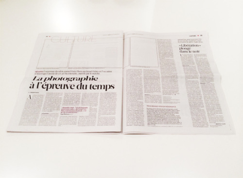 disturber-magazine:French newspaper removes all images in support of photographers&ldquo;A visua