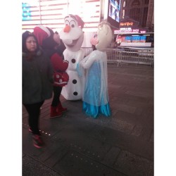 But why were Elsa & Olaf doing a DROP
