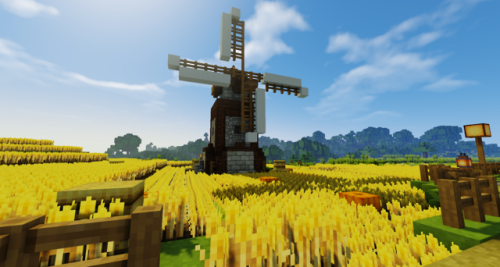 my windmill + wheat farm