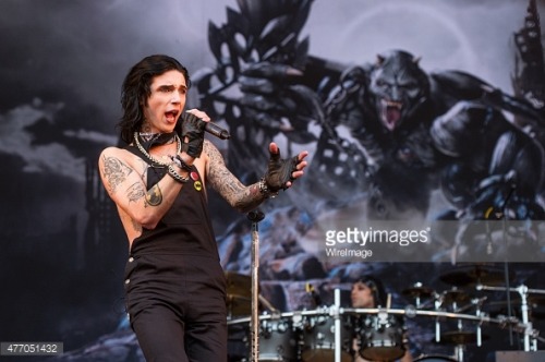 Andy Biersack @ Download Festival 2015! Credit to Photographers.