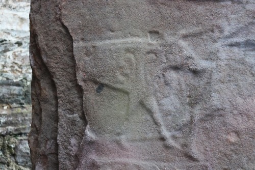 Eassie Pictish Symbol Stone, Angus, Scotland, 20.5.18.Perhaps one of the finest Pictish carved stone