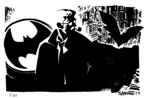 chrissamnee: The first week of my Bat themed Inktober pieces :)