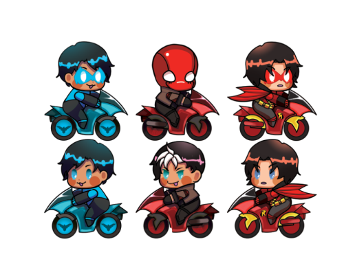 hexselenas: redoing the lil bike lads forrrr reasons (damian isn’t here because I haven’t drawn him 