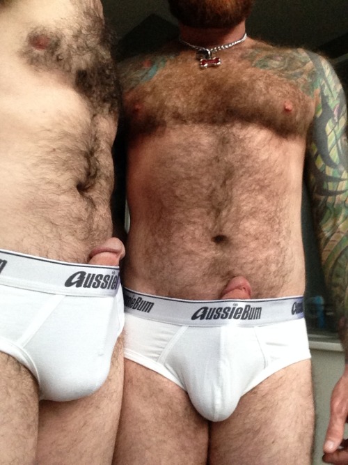 otterify:  pupsunderwearpics:   Pup and Master in White Aussiebum Underwear  With hot boy & escaping hard cocks. Pup love