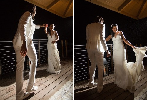 youngblackandvegan:wlweddings:WNBA Minnesota Lynx player Seimone Augustus & LaTaya Varner by Jan