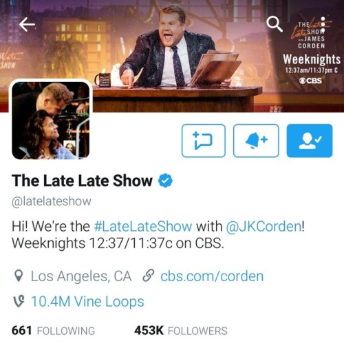 harrystylesnews: May 14: The @latelateshow account changed their Twitter icon for the #LateLateStyle