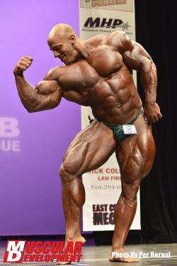 stfuandlift:  Big Ramy. The big surprise in the IFBB. He has been training for only 3 years but don’t just blame it on the jooce. This guy is obviously a genetic freak and if I was Kai, Jay and Phil, I’d be shaking in my boots