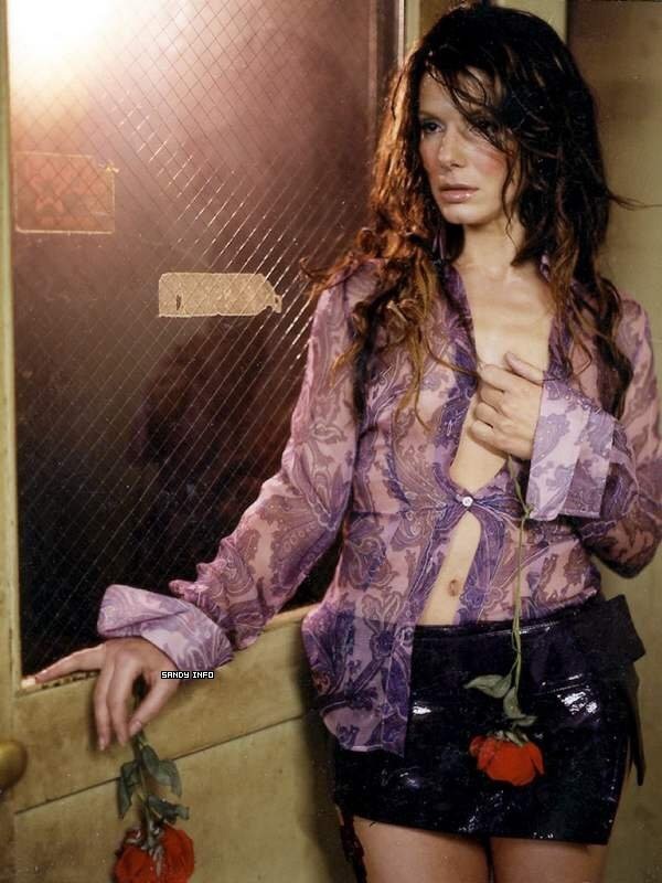 cruzingratiot:  Sandra Bullock vintage miniskirt seethrough top