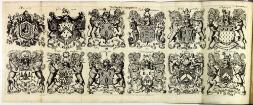 The Twelve Companies - coats of arms finely engraved London 1708