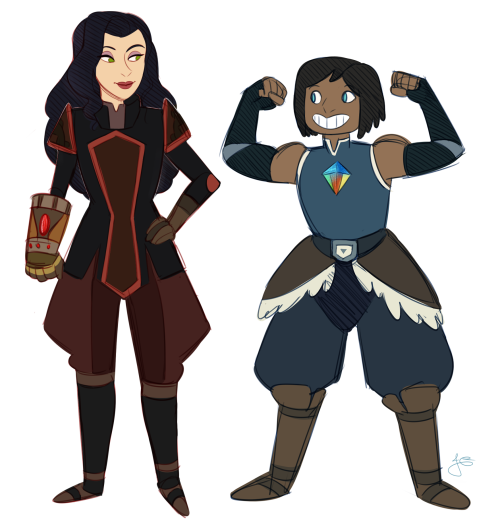 Porn photo ryuuringo:Korra and Asami as gems! although