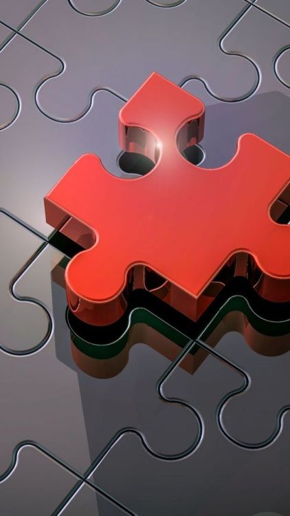 Puzzle, red piece, glow, digital art, 720x1280 wallpaper @wallpapersmug : https://ift.tt/2FI4itB - h