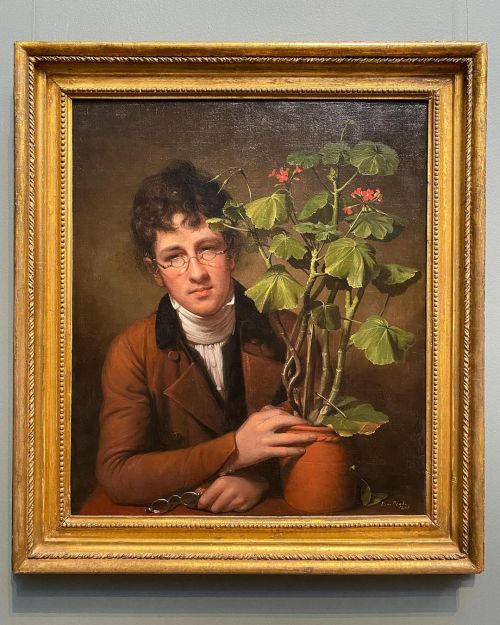 Rubens Peale with a Geranium, 2801. Rembrandt Peale. #nationalgalleryofart #ngadc #portrait #retrato