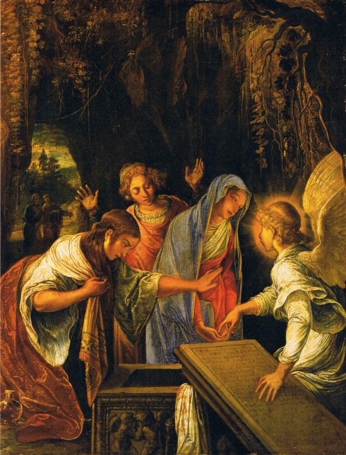The Three Marys at the Tomb of Christ, Adam Elsheimer, ca. 1603