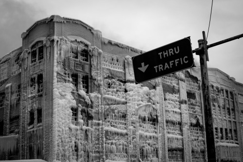 red-lipstick:  Colin Brownell - Ice Castle (Chicago Warehouse after a winter fire), 2013    Photography