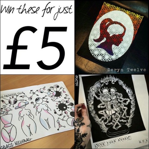 Repost from @uktta …..  For your chance to win these three #awesome pieces of ORIGINAL artwor