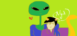 fr0gcore:  @bastardfact as an alien and furry ichimatsu hangin out    Dr33m t33m &lt;3