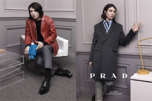 Campaign | Prada Menswear Fall Winter 13.14 by David Sims Actors: Christoph Waltz, Ben Whishaw and E