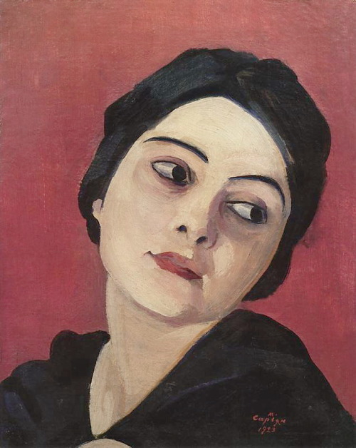 expressionism-art:Head of the girl via Martiros SarianMedium: oil, canvas