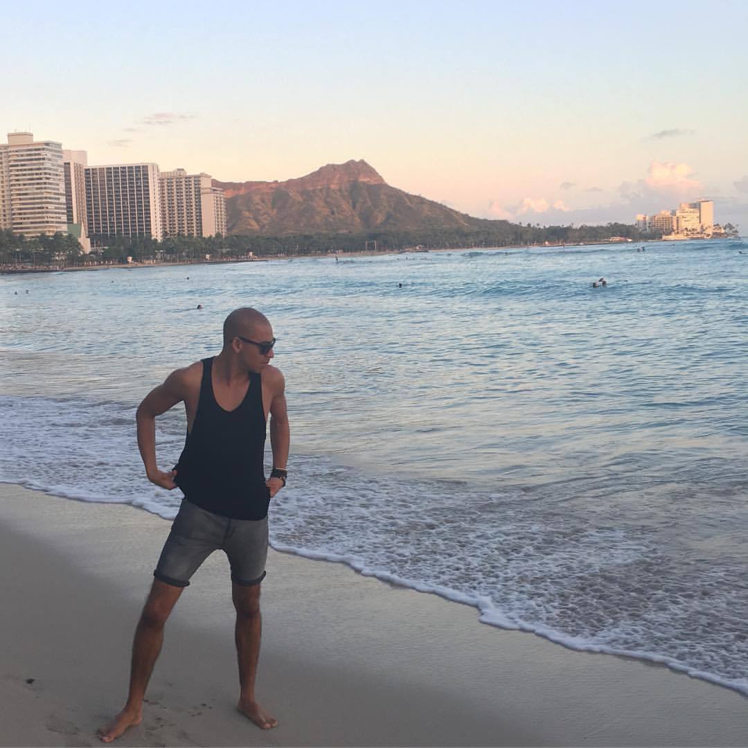 at Waikiki Beach