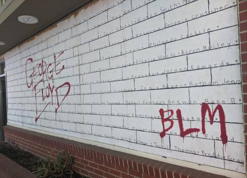 Another death for the wall. Mural in Sacramento, California