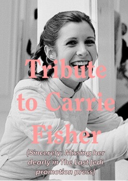 aliceinadultland:  Carrie fisher ❤️ memory magazine: STAR WARS EDITION  #anyone else missing this lady lately   #this SW time of year is not the same