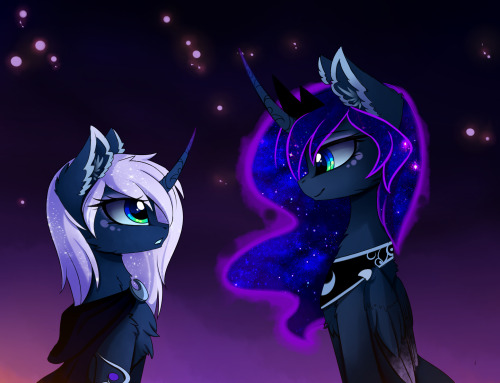 magnalunaarts:  her future… her past  yup, I changed princess luna younger design. why? because i didn’t like her season 1 design. yeah I said it. sorry not sorry. :P 