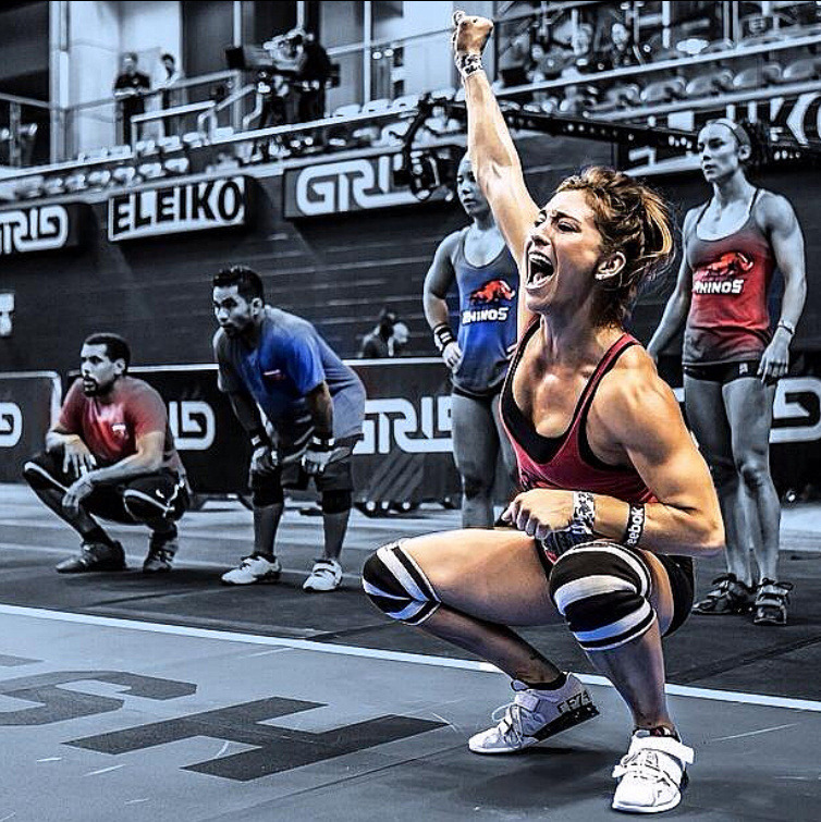 crossfitters:  Andrea Ager: This picture describes EXACTLY how STOKED I am about