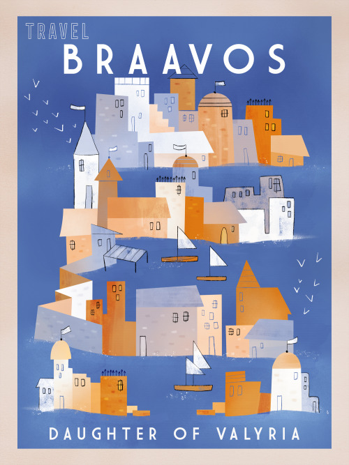 imnot12:Travel Westeros posters that I did for Floreios e Dragões.