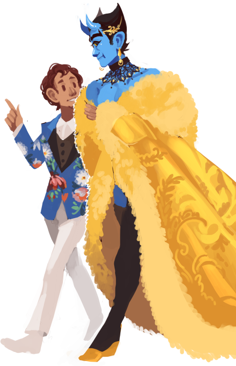 japhers:  trying to get back in the drawing mood with Hugo in D&G FW 2014 and Vern in Guo Pei 