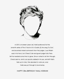  Happy 20th Birthday Niall James Horan! 