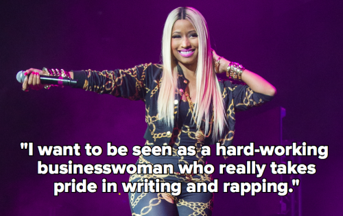 micdotcom:17 times Nicki Minaj expertly shut down sexism The rest of the quotes — about slut shaming, ownership and being real — are just as incredible.