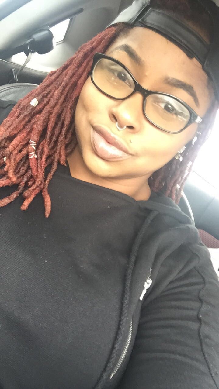 lipstickndlocs:  Happy Blackout Day ✌🏾✊🏾 dang I don’t look like I smile.