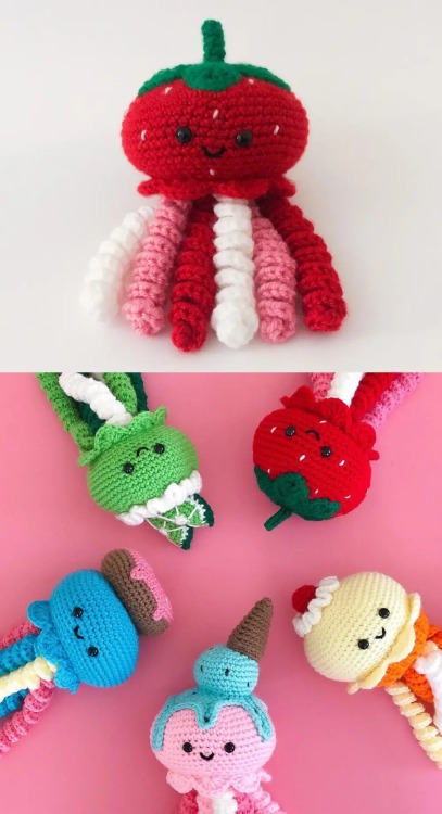 sosuperawesome:Plushies / PatternsCute Cuddles Crochet on Etsy 