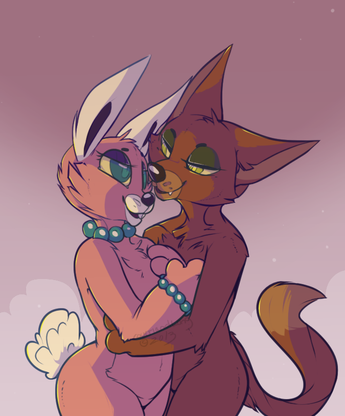 toothedskulloddball:  Kitty and Bunny 