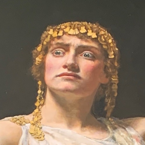 finelythreadedsky:John Collier, Clytemnestra, 1882: Archaeological Details from Heinrich Schliemann&