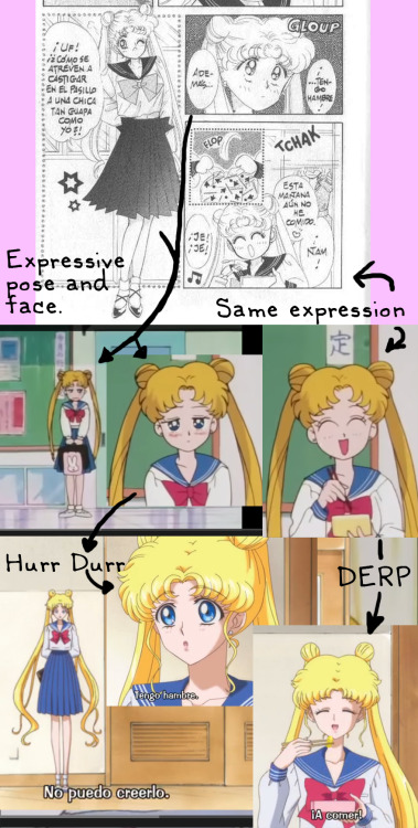 hezachan:  rockgaara:  princess-aubergine:  The new anime is better in a lot of things, the fidelity to the original dressing details, the jewelry, the shading, the scene composition (more simmilar to the manga, than the old anime), the effects, I even