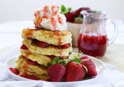 guardians-of-the-food: Strawberry Shortcake Pancakes