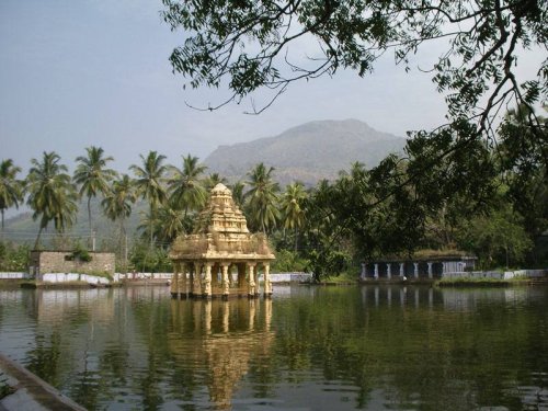 Temple lake; Suchindram, Tamil Nadu