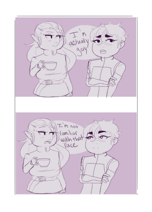 Coming out to Galra friends is hard, since they don’t distinguish between sexualities. Well&hellip; 